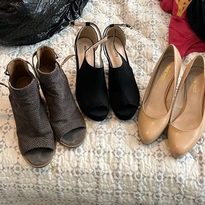 3 pairs shoes 7.5